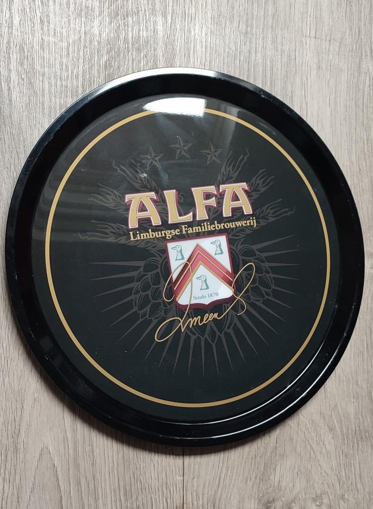 Alfa bier dienblad, zwart, Ophalen of Verzenden, Zo goed als nieuw, Overige merken