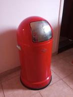 Afvalemmer/Prullenbak Wesco Retro Design Rood, Ophalen, Gebruikt, 40 liter of meer, Metaal