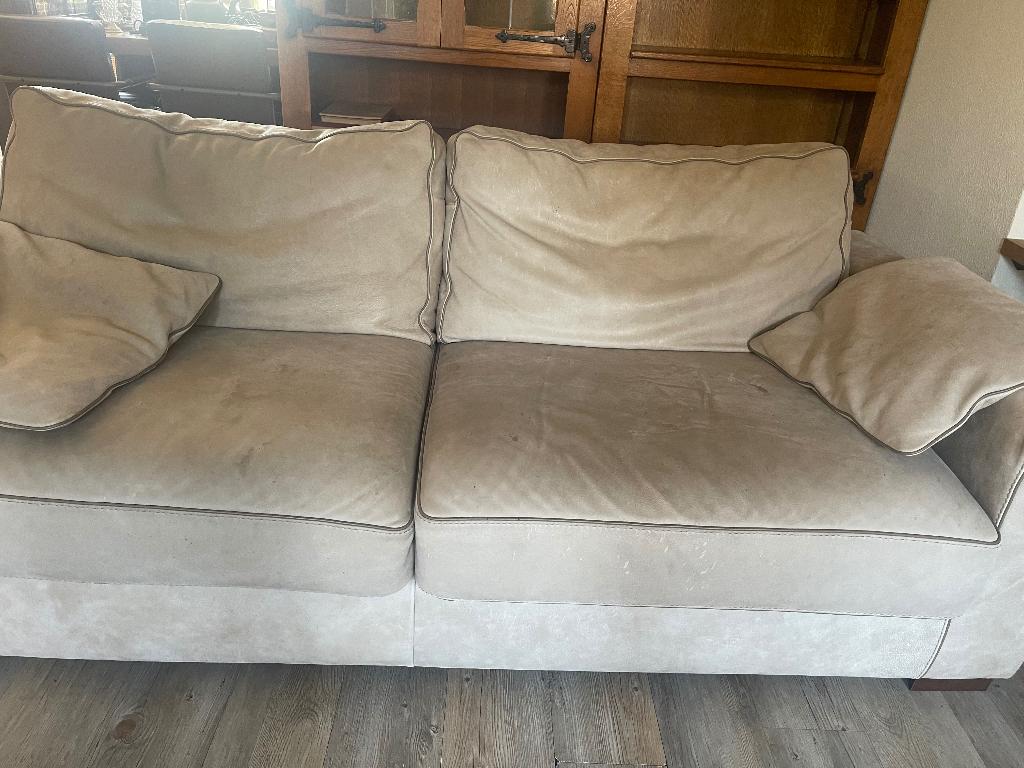 Bankstel, Huis en Inrichting, Banken | Bankstellen, Ophalen, Gebruikt, 150 tot 200 cm, Driepersoons