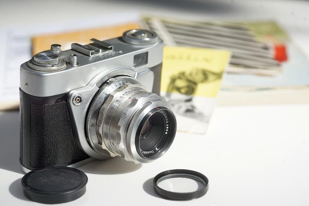 *Altix-N met Carl Zeiss Jena Tessar 2.8/50mm (zie foto's), Audio, Tv en Foto, Fotocamera's Analoog, Ophalen of Verzenden, Compact