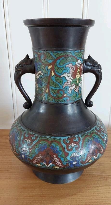 Cloisonné vaas., Antiek en Kunst, Antiek | Vazen, Ophalen of Verzenden