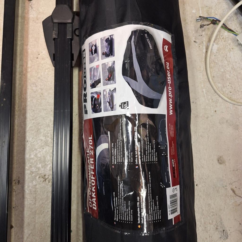 Pro User Opvouwbare Dakkoffer 270 liter, Auto diversen, Dakkoffers, Ophalen of Verzenden, Gebruikt