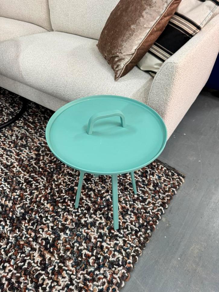Nette Montis Tor bijzettafel | Mintgroen, Huis en Inrichting, Tafels | Bijzettafels, Zo goed als nieuw, Rond, 45 tot 60 cm, Minder dan 55 cm