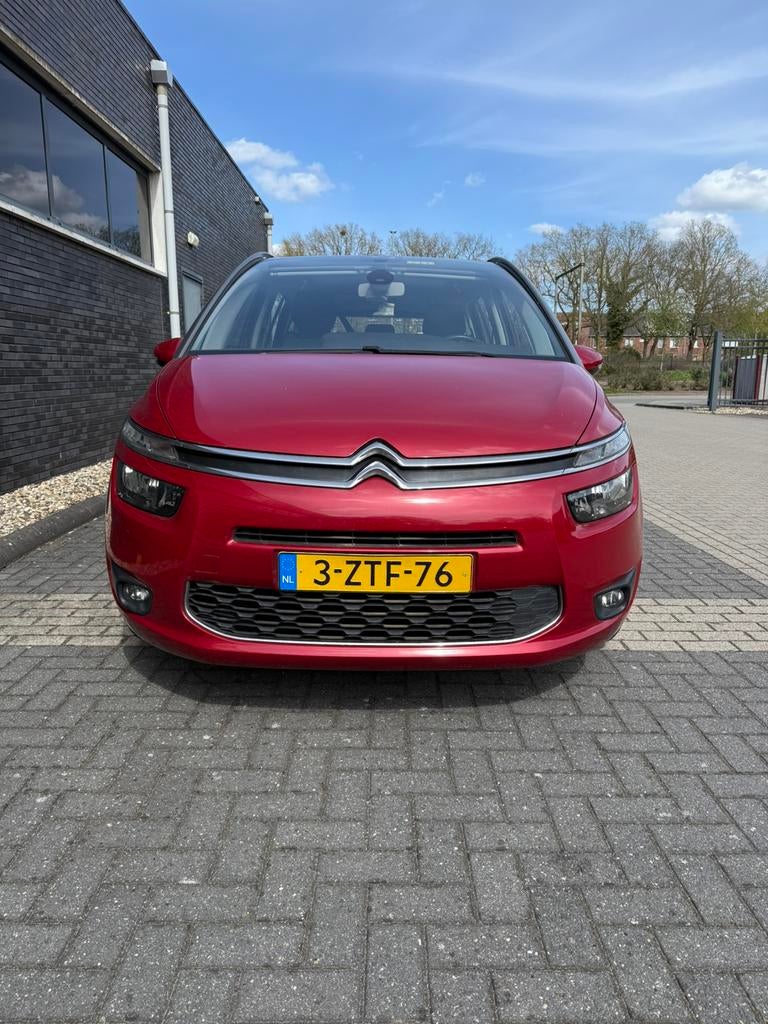 Citroën Grand C4 Picasso 165 Aut. 7p | Trekhaak | 2 sleutels, Auto's, Stof, 164 pk, 4 cilinders, 7 stoelen