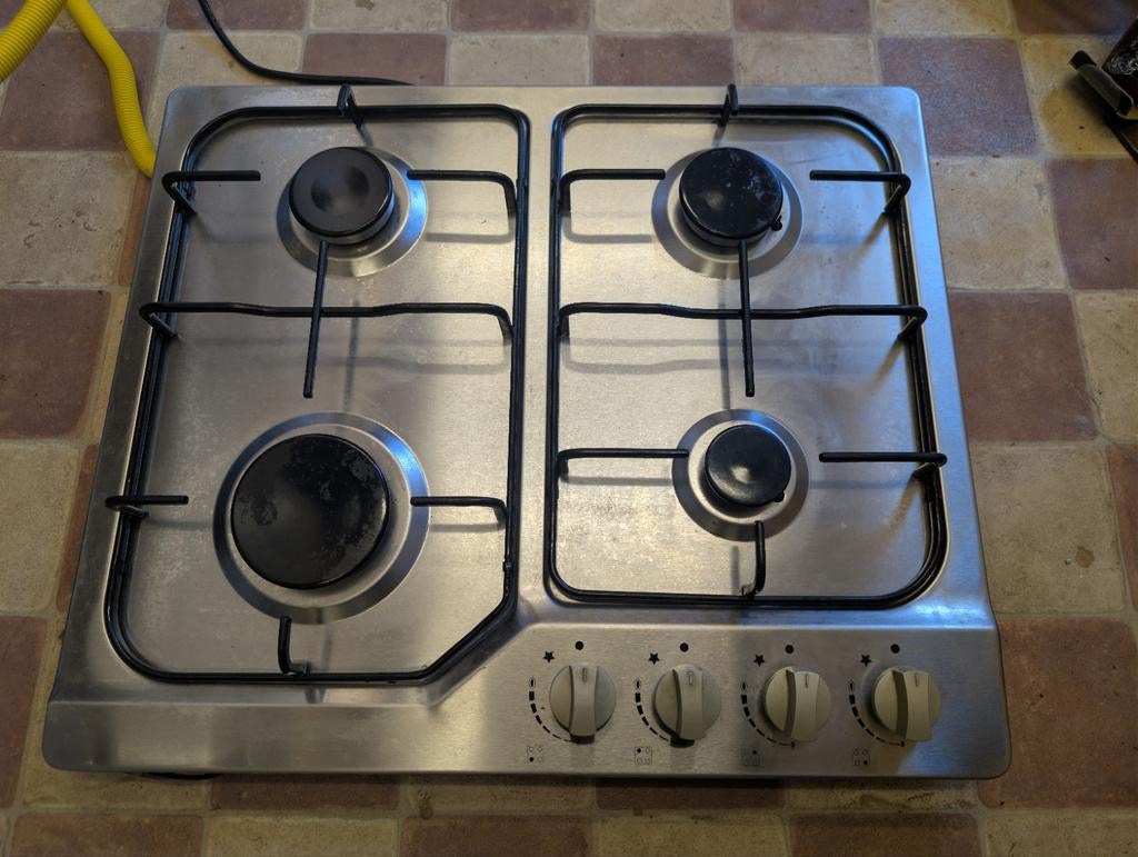 Exquisit EGK226sx Inbouw Gaskookplaat - 4 Pitten, Witgoed en Apparatuur, Fornuizen, Ophalen, Gebruikt, Minder dan 85 cm, 4 kookzones