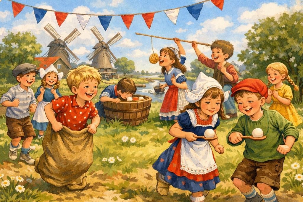 Oud-Hollandse spelletjes huren voor kinderfeestjes!, Ophalen, Nieuw, Feestartikel, Verjaardag