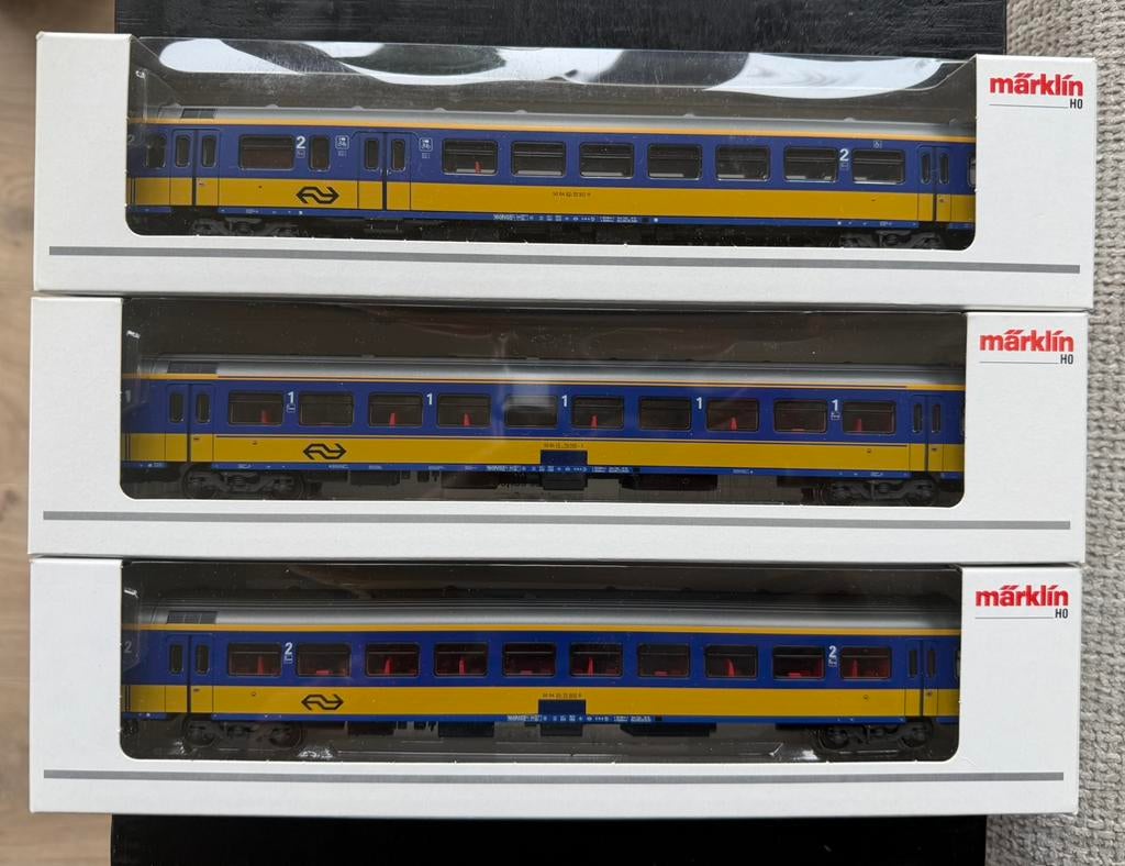 Märklin HO 42644-42645-42646 NS sneltreinrijtuigen, Hobby en Vrije tijd, Modeltreinen | H0, Wisselstroom, Ophalen of Verzenden