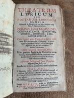 Theatrum lyricum 1721 Latijnse poezie perkamenten band, Ophalen of Verzenden