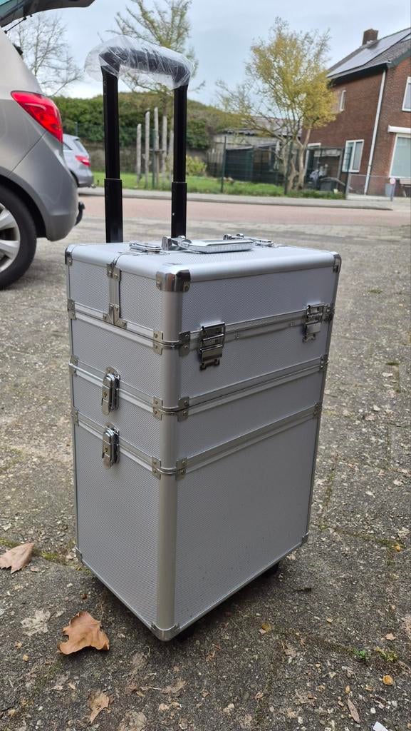 Beauty Trolley / Make Up Koffer, Sieraden, Tassen en Uiterlijk, Koffers, Ophalen, Zo goed als nieuw, Hard kunststof