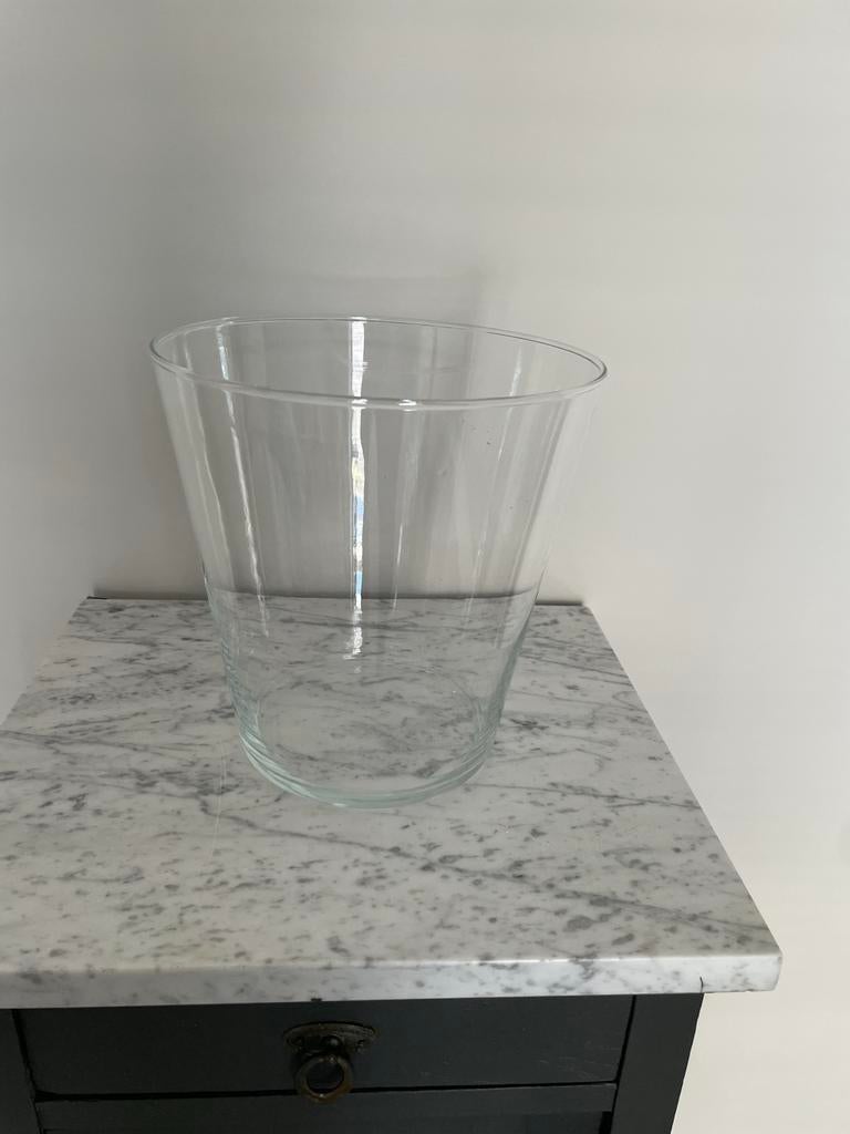 Glazen vaas, Ophalen, Gebruikt, Overige kleuren, Glas