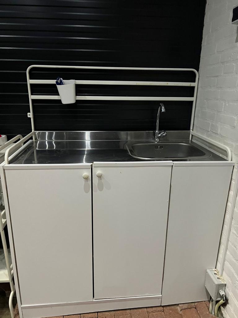 IKEA SUNNERSTA kitchenette, Ophalen, Gebruikt, Wit, Enkelwandige keuken