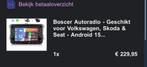 Boscer apple carplay radio voor VW groep. ZGAN. 1 week gehad, Eén persoon, Cadeaubon
