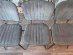 3x eetkamerstoel, Ophalen of Verzenden, Gebruikt, Grijs