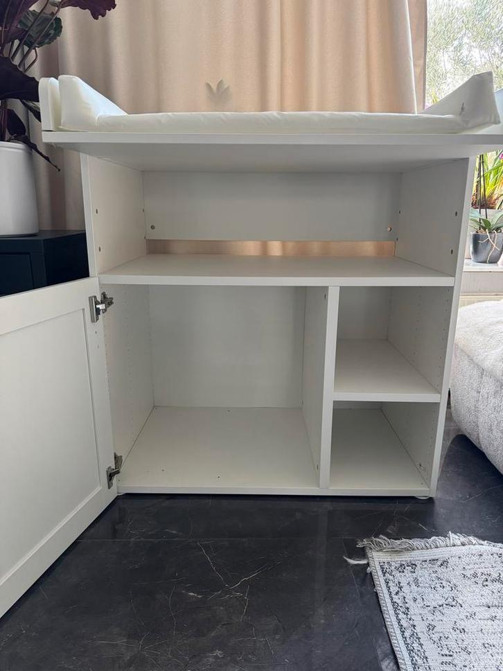 Commode met bladvergroter - Wit, Kinderen en Baby's, Kinderkamer | Commodes en Kasten, Zo goed als nieuw, Commode, 90 tot 105 cm