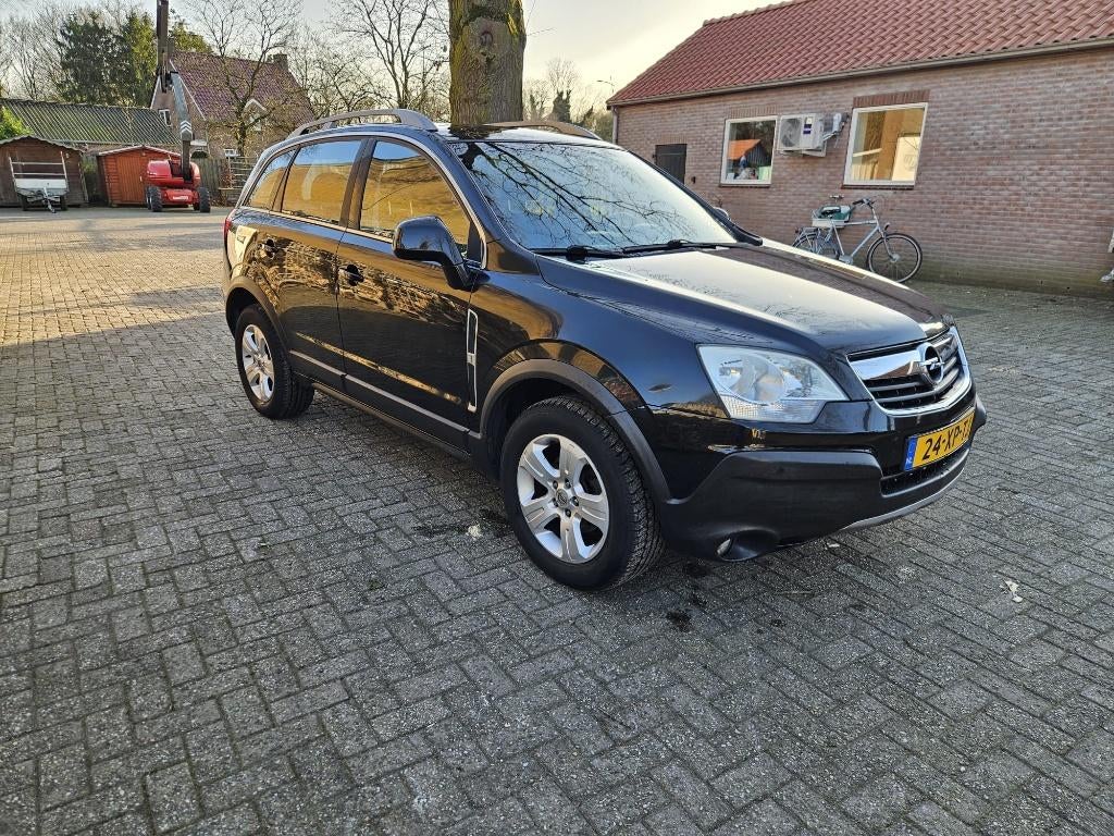Opel Antara 2.4 16V 2007 Zwart, Auto's, Opel, Stof, 4 cilinders, Zwart, Handgeschakeld