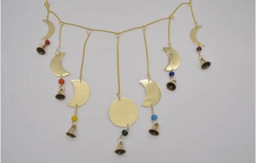 Belkoord maan met bellenketting - Moon bell cord, Huis en Inrichting, Woonaccessoires | Overige, Ophalen of Verzenden, Nieuw