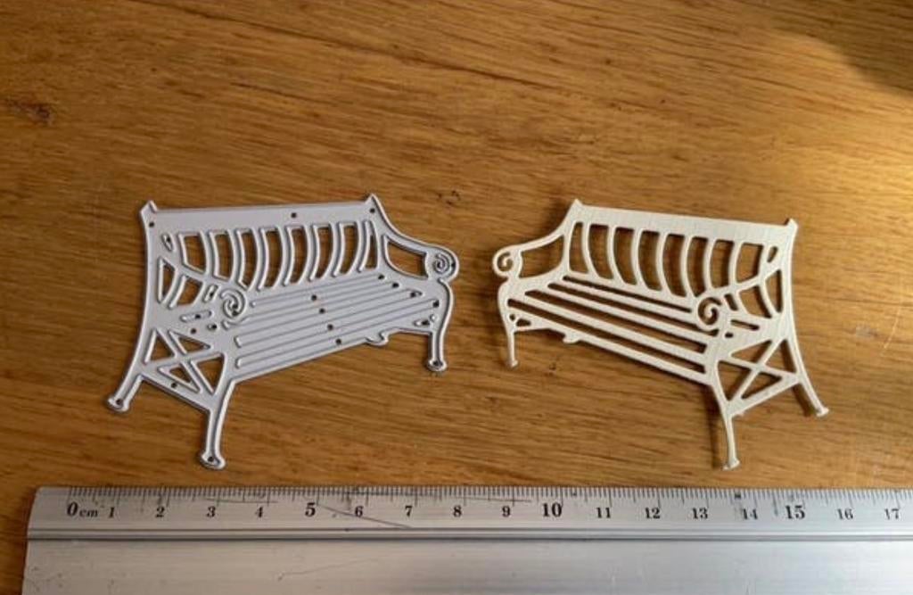 Snijmal bank van Marianne design 1069, Hobby en Vrije tijd, Scrapbooking, Ophalen of Verzenden, Zo goed als nieuw, Frame of Mal