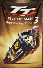 ISLE OF MAN TT BANNER 60X90 CM MET BEVESTIGGIGS OGEN, Ophalen of Verzenden, Nieuw