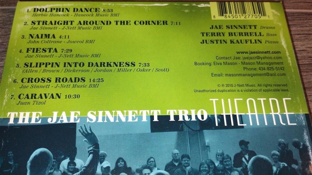 The Jae Sinnett Trio - Theatre, Ophalen of Verzenden, 1980 tot heden, Gebruikt, Jazz