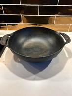Weber wok pan met deksel doorsnede 34 cm, Ophalen of Verzenden, Gebruikt