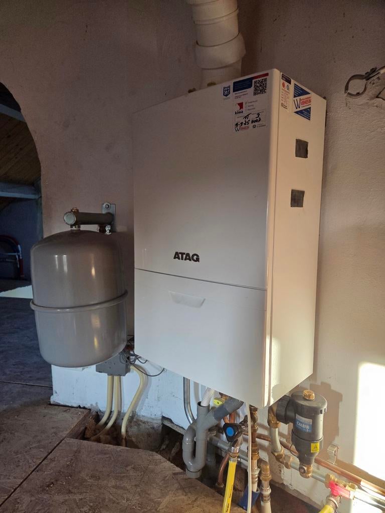 ATAG i36ECZ CV-ketel + thermostaat (5 jaar oud), Ophalen, 30 tot 80 cm, Cv-ketel of Combi-ketel, Minder dan 60 cm