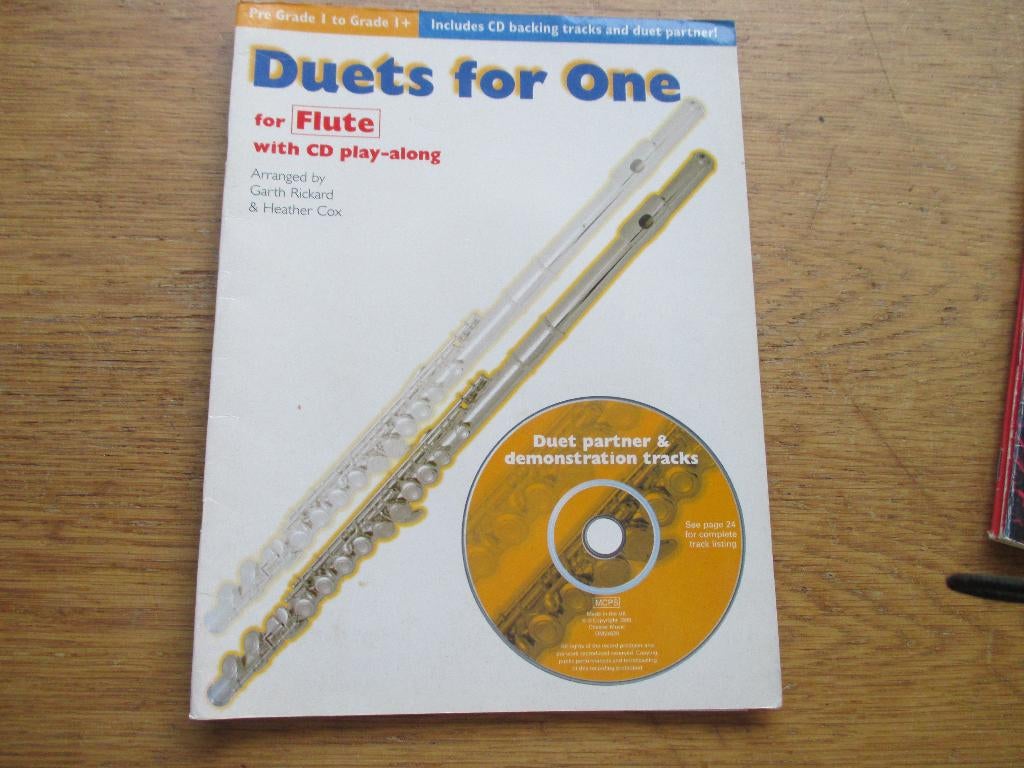 DUETS FOR ONE - DWARSFLUIT + CD, Gebruikt, Dwarsfluit of Piccolo, Ophalen of Verzenden, Artiest of Componist