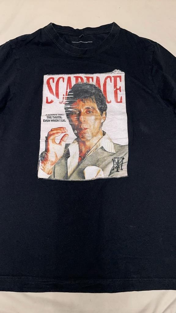 Scarface T-shirt Zwart met Al Pacino Print, Kleding | Heren, Onbekend, Zwart, Overige maten, Ophalen of Verzenden