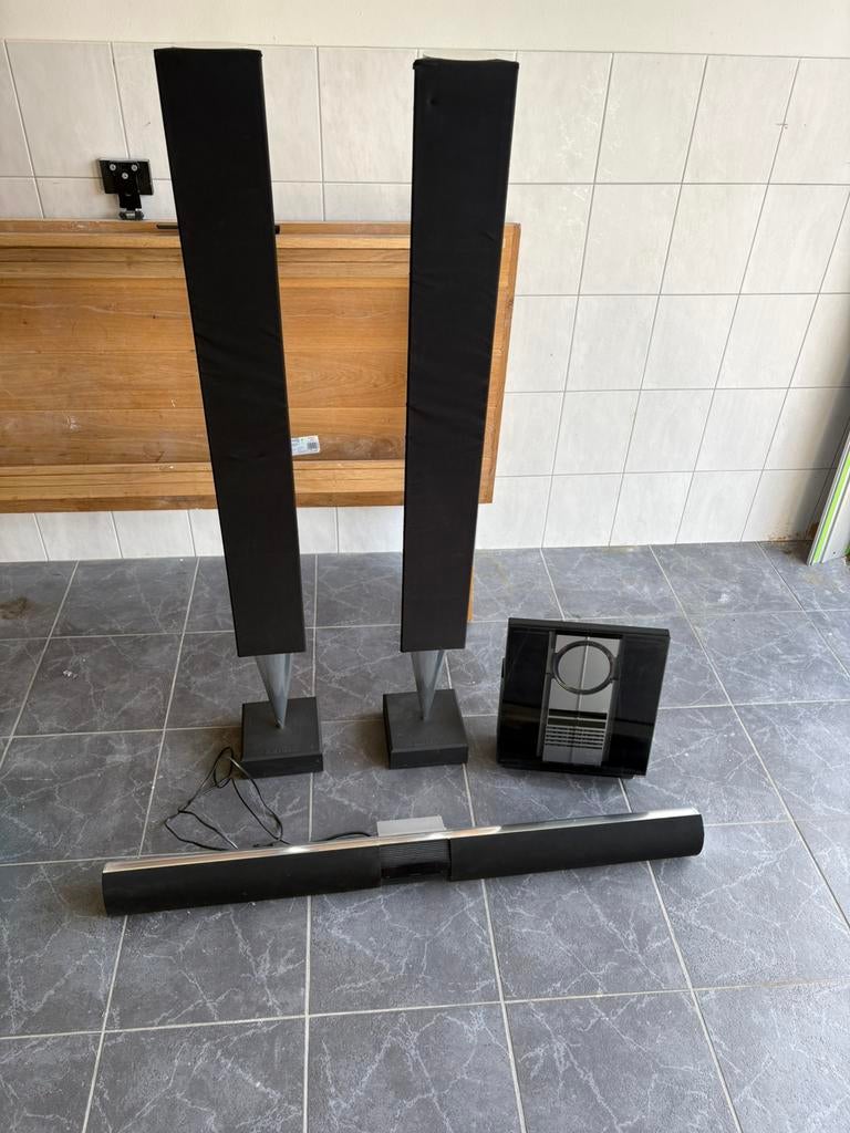 Bang & Olufsen (B&O) incl speakerset., Overige merken, Soundbar, 70 watt of meer, Ophalen of Verzenden