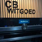 Siemens IQ700 blacksteel combi oven magnetron WIFI/pyrolyse, Refurbished, Oven met grill, Inbouw, 45 tot 60 cm