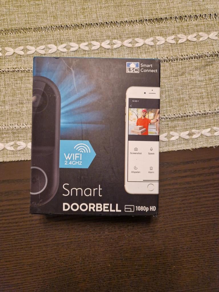 LSC Smart Deurbel met 2.4 GHz WiFi en 1080p HD camera, Huis en Inrichting, Deurbellen, Ophalen of Verzenden, Bewegingsdetectiesensor