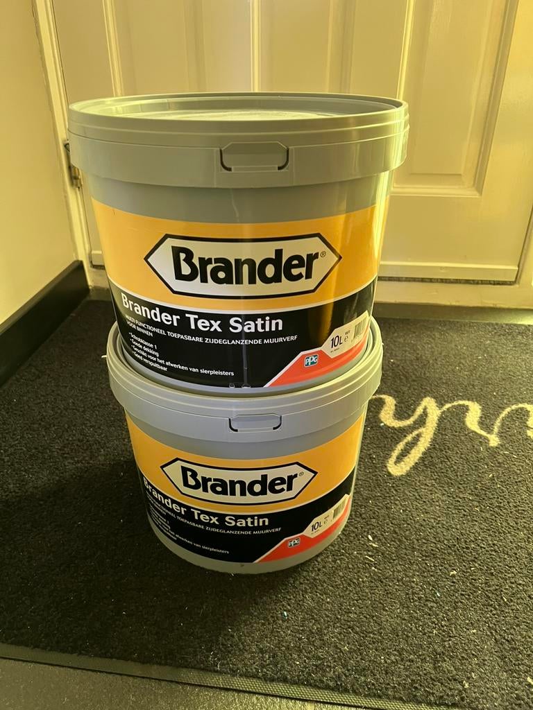 Zijdeglans latex  spierwit wasbaar, Ophalen of Verzenden, Zo goed als nieuw, Wit