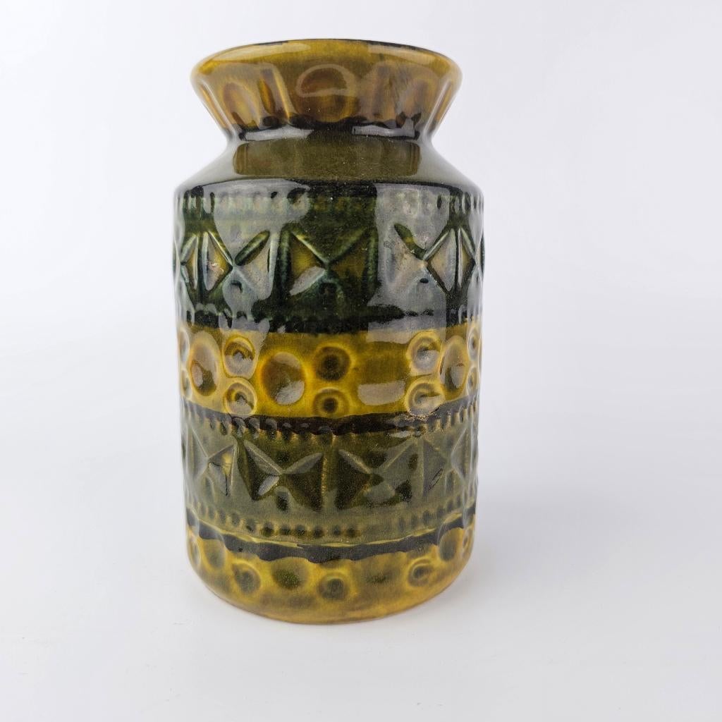 Vintage West-Duitse Fat Lava vaas Bay keramik 603-14, Antiek en Kunst, Antiek | Vazen, Ophalen of Verzenden