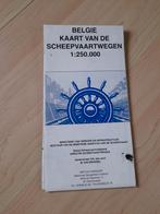 KAART VAN DE SCHEEPVAARTWEGEN BELGIE 1:250.000, Ophalen of Verzenden, Zo goed als nieuw