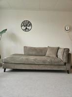 Chaise longue groen microvezel leer bank, Ophalen, Gebruikt, Leer