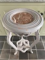 Antiek Frans plantentafeltje - Marmeren blad!, Ophalen