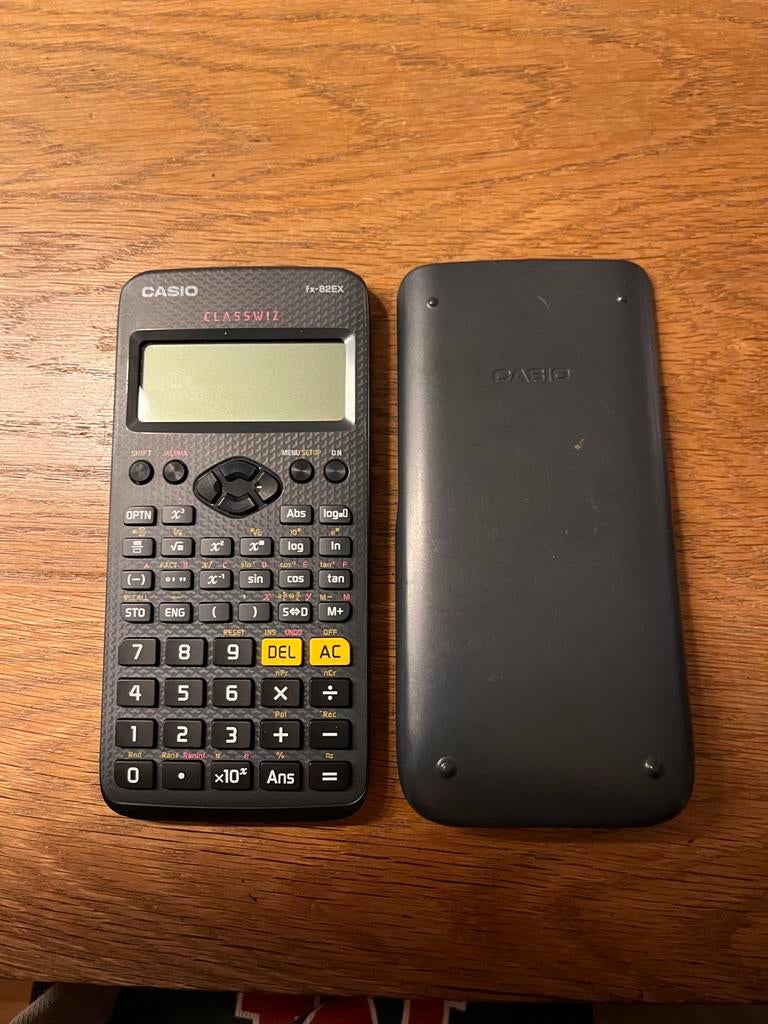 Casio rekenmachine Classwiz fx-82EX met deksel, Diversen, Rekenmachines, Ophalen of Verzenden, Gebruikt