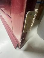 Hardhouten voordeur 92,5 x 211 cm, Doe-het-zelf en Verbouw, Deuren en Horren, Gebruikt, 80 tot 100 cm, Ophalen of Verzenden, Buitendeur