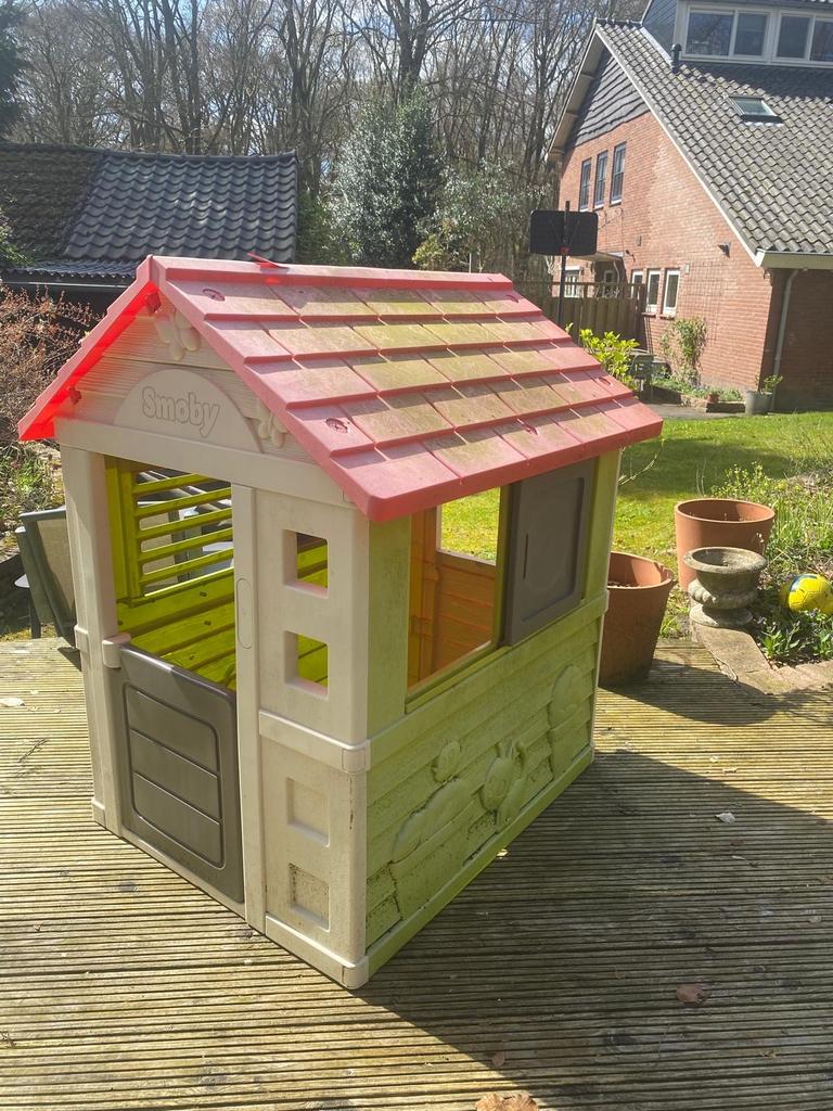 Gratis Smoby speelhuisje af te halen in Velp, Kinderen en Baby's, Speelgoed | Buiten | Speelhuisjes, Ophalen, Gebruikt, Kunststof