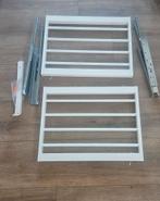 2 x Ikea Uittrekbare Broekhanger - Wit - 75x58 cm, Ophalen, 50 tot 100 cm, Zo goed als nieuw, Minder dan 100 cm