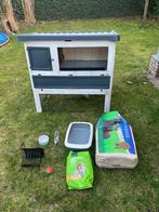 Ferplast grand lodge 120 konijnenhok met div toebehoren, Dieren en Toebehoren, Ophalen, 110 cm of meer, Hok, 90 cm of meer