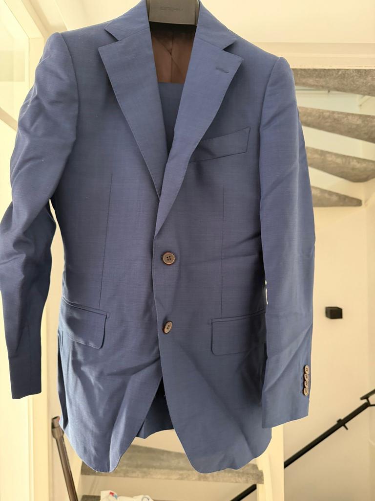 Nieuw Suitsupply pak maat S - ongedragen, Kleding | Heren, Ophalen, Nieuw, Maat 46 (S) of kleiner, Blauw