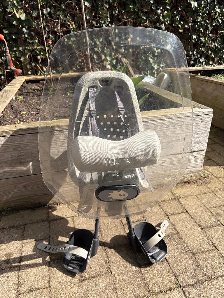 Thule Yepp mini voorzitje met windscherm + kussen, Fietsen en Brommers, Fietsaccessoires | Fietsstoeltjes, Ophalen, Yepp, Voorzitje