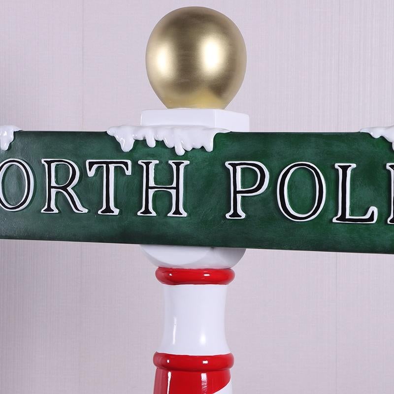 North Pole Sign – Kerstman Hoogte 90 cm, Diversen, Kerst, Ophalen, HorecaBeelden, Nieuw, HorecaBeelden