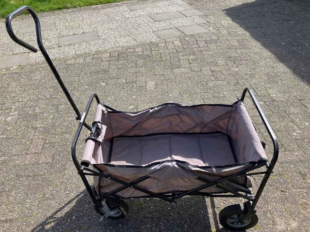 Opvouwbare bolderkar met rem, Ophalen, Opvouwbaar, Gebruikt