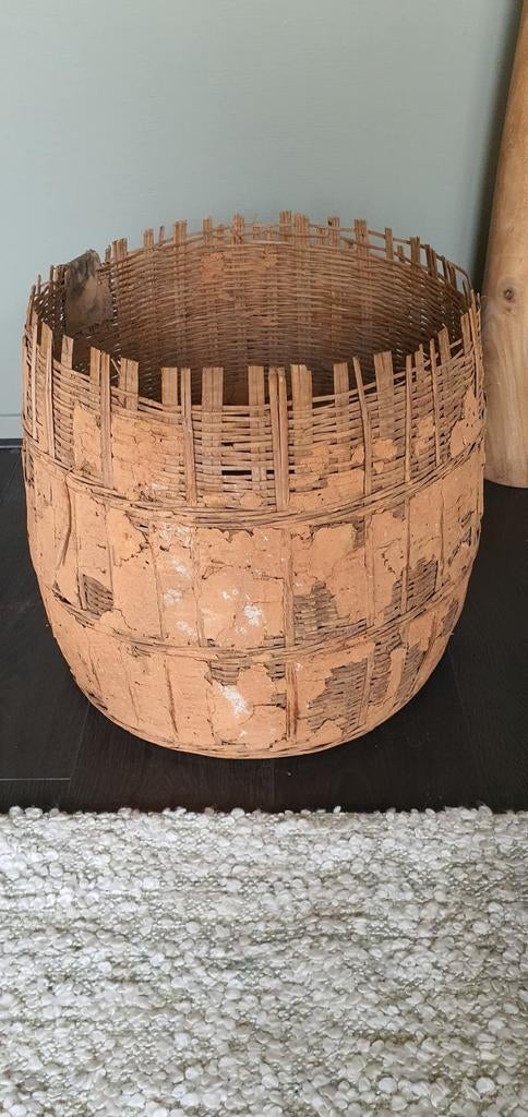 mand leemmand
riet leem
Vintage authentieke
handgemaakt, Huis en Inrichting, Mand, Rond, Ophalen of Verzenden, Zo goed als nieuw