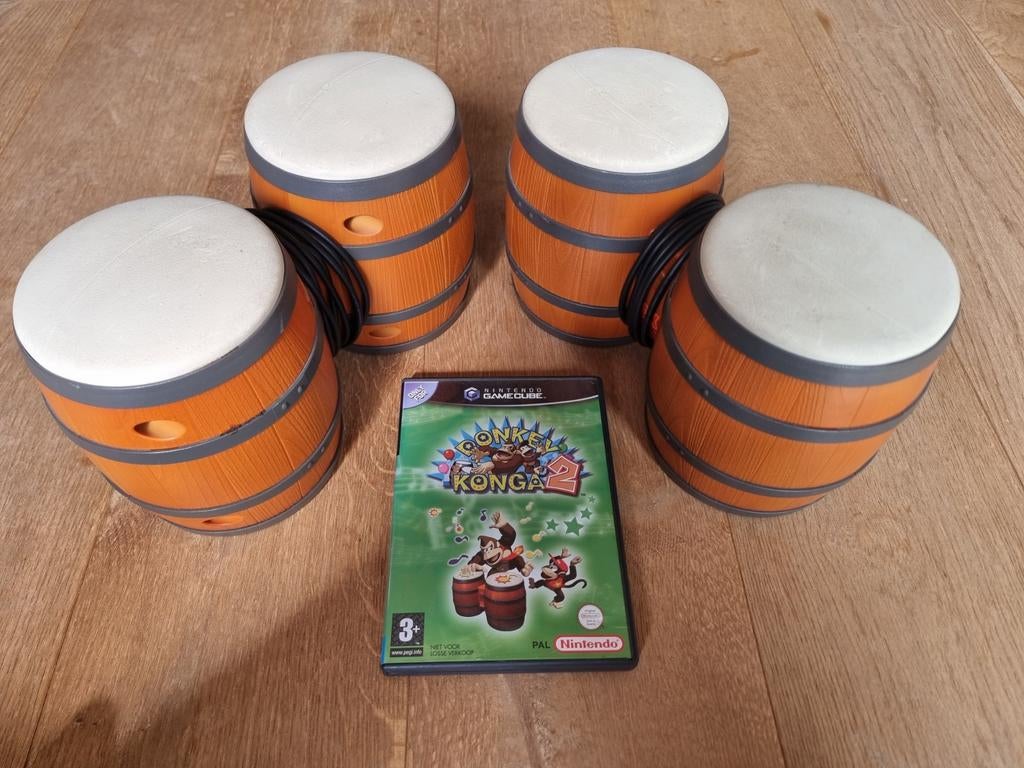 Donkey Konga 2 Compleet | Met 2 sets Bongo's, Spelcomputers en Games, Games | Nintendo GameCube, Vanaf 18 jaar, Shooter, 1 speler