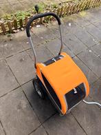 Hondenkar voor achter de fiets, Ophalen