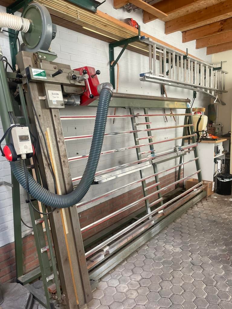 VERTICALE PLATENZAAG ELCON, Decoupeerzaag, Ophalen of Verzenden, Zo goed als nieuw, 30 tot 70 mm