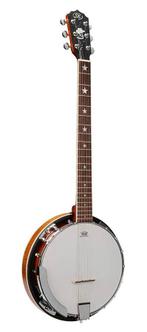 BJ406 SX 6 string banjo natural satin, ., Nieuw, Ophalen of Verzenden, Banjo