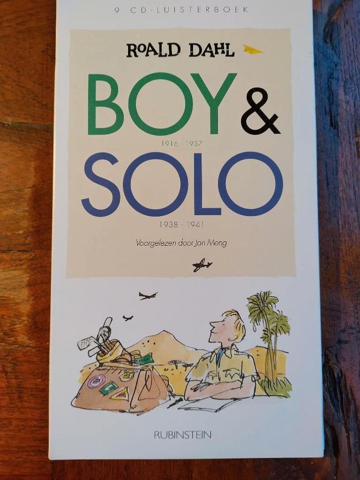 Luister cd Roald Dahl 2x: Boy en Solo, Boeken, Luisterboeken, Cd, Volwassene, Ophalen of Verzenden